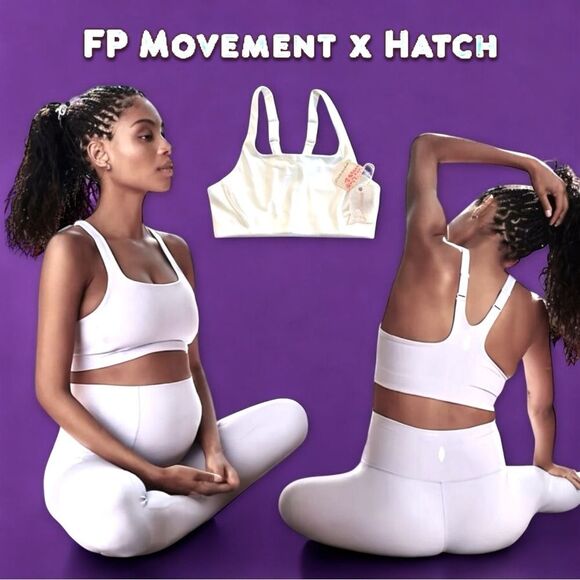 Free People Movement X Hatch Never Better Square Neck Maternity Bra - Picture 1 of 15